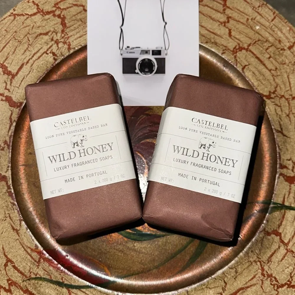 CASTELBEL LIMITED EDITION Triple Milled Wild Honey Scented Soap Bars 4pk